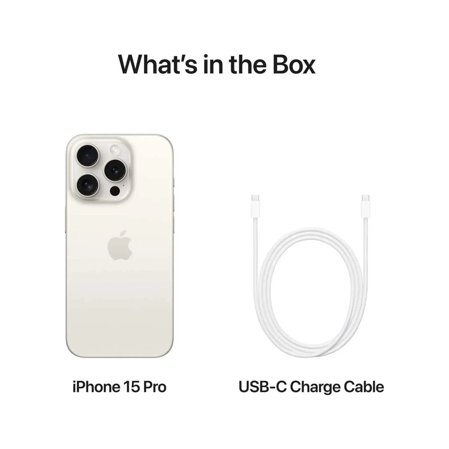 Apple iPhone 15 Pro White Titanium (128 GB) Middle East Version with Face Time - GULFSTREAM FZE