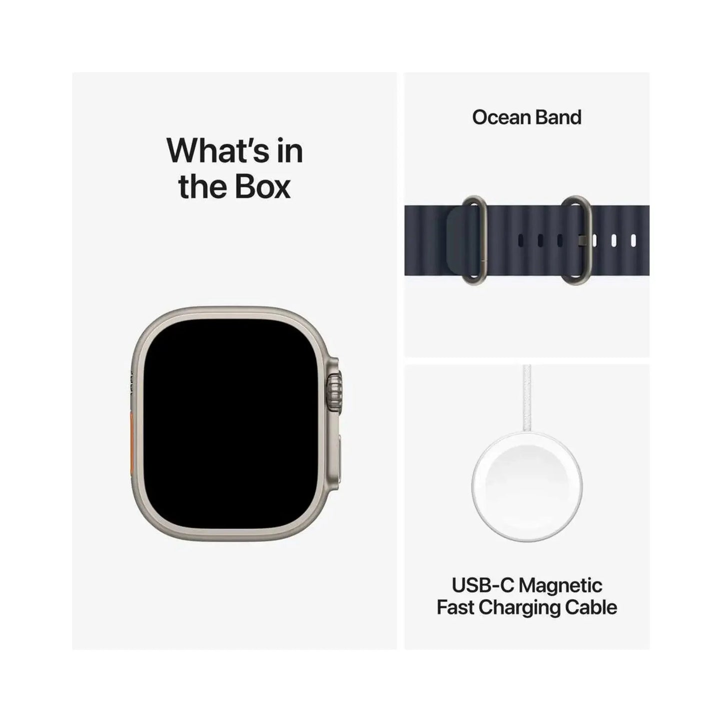 Apple Watch Ultra 2 Natural GPS + Cellular 49mm Titanium Case with Navy Ocean Band