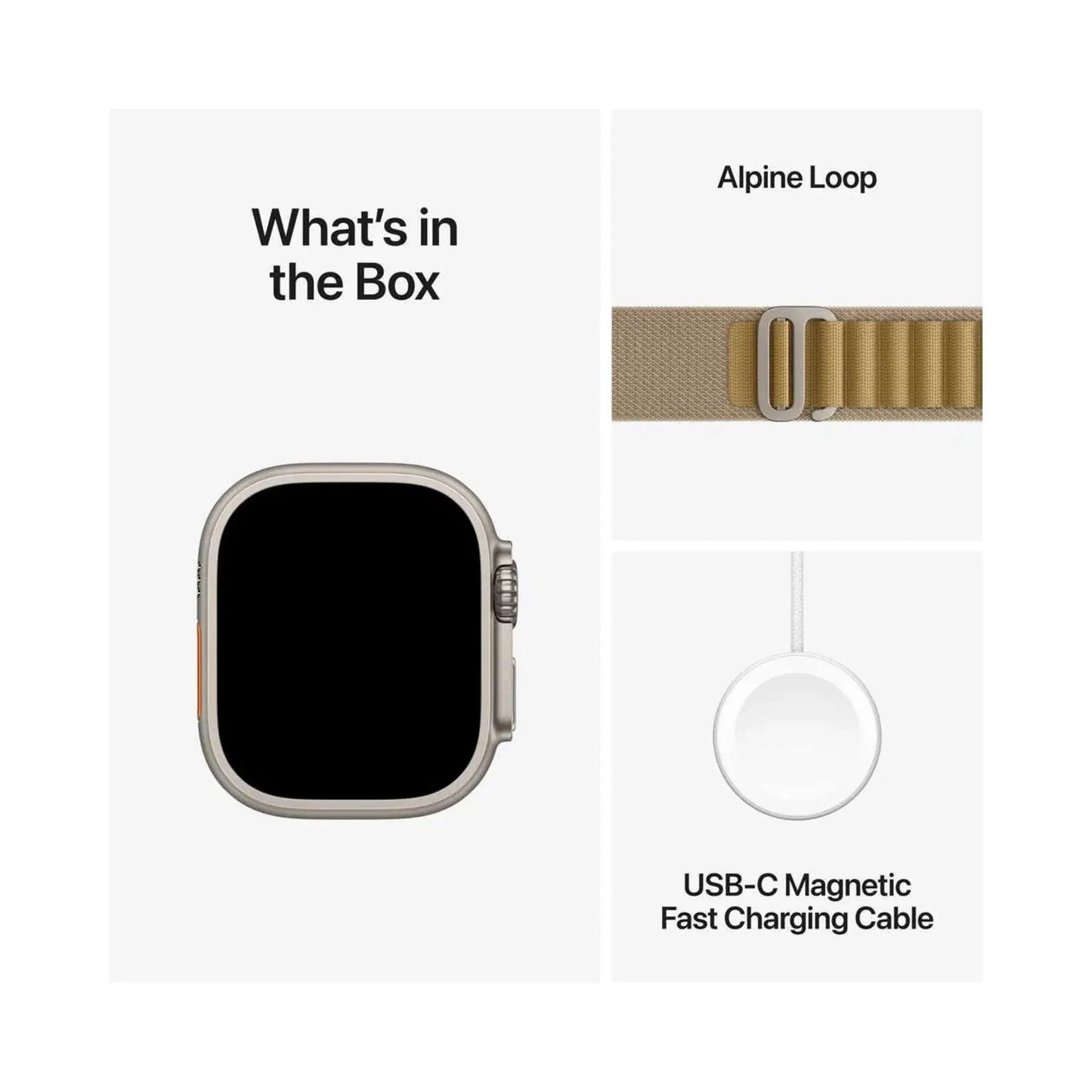 Apple Watch Ultra 2 Natural GPS + Cellular 49mm Titanium Case with Tan Alpine Loop – M