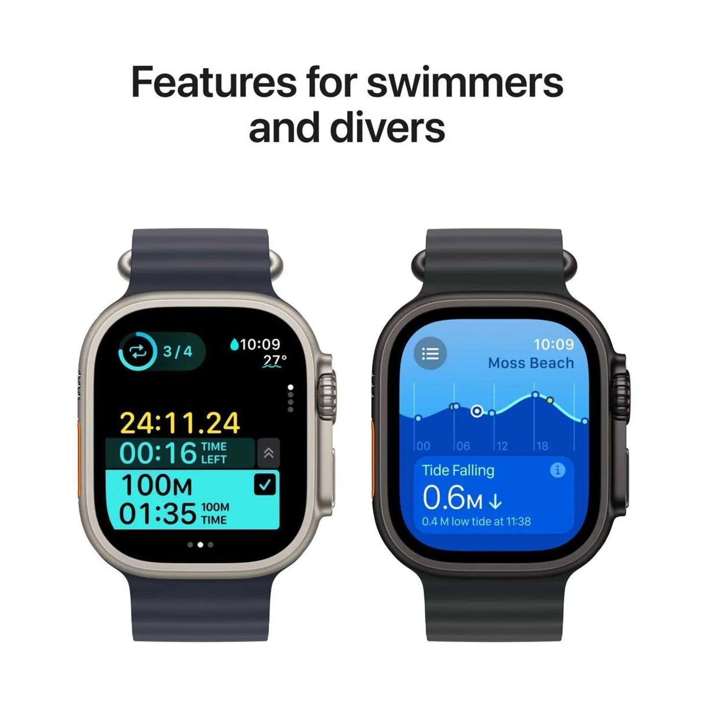 Apple Watch Ultra 2 GPS Black + Cellular 49mm Titanium Case with Black Ocean Band