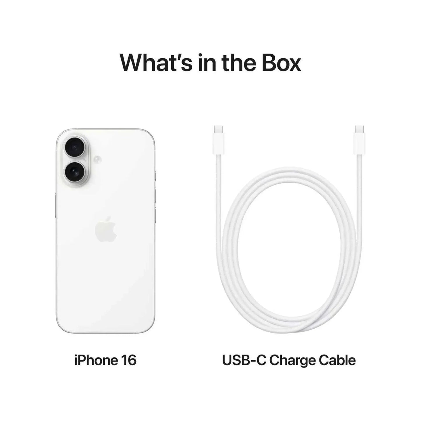Apple iPhone 16 White (128 GB) – Middle East Version with Face Time