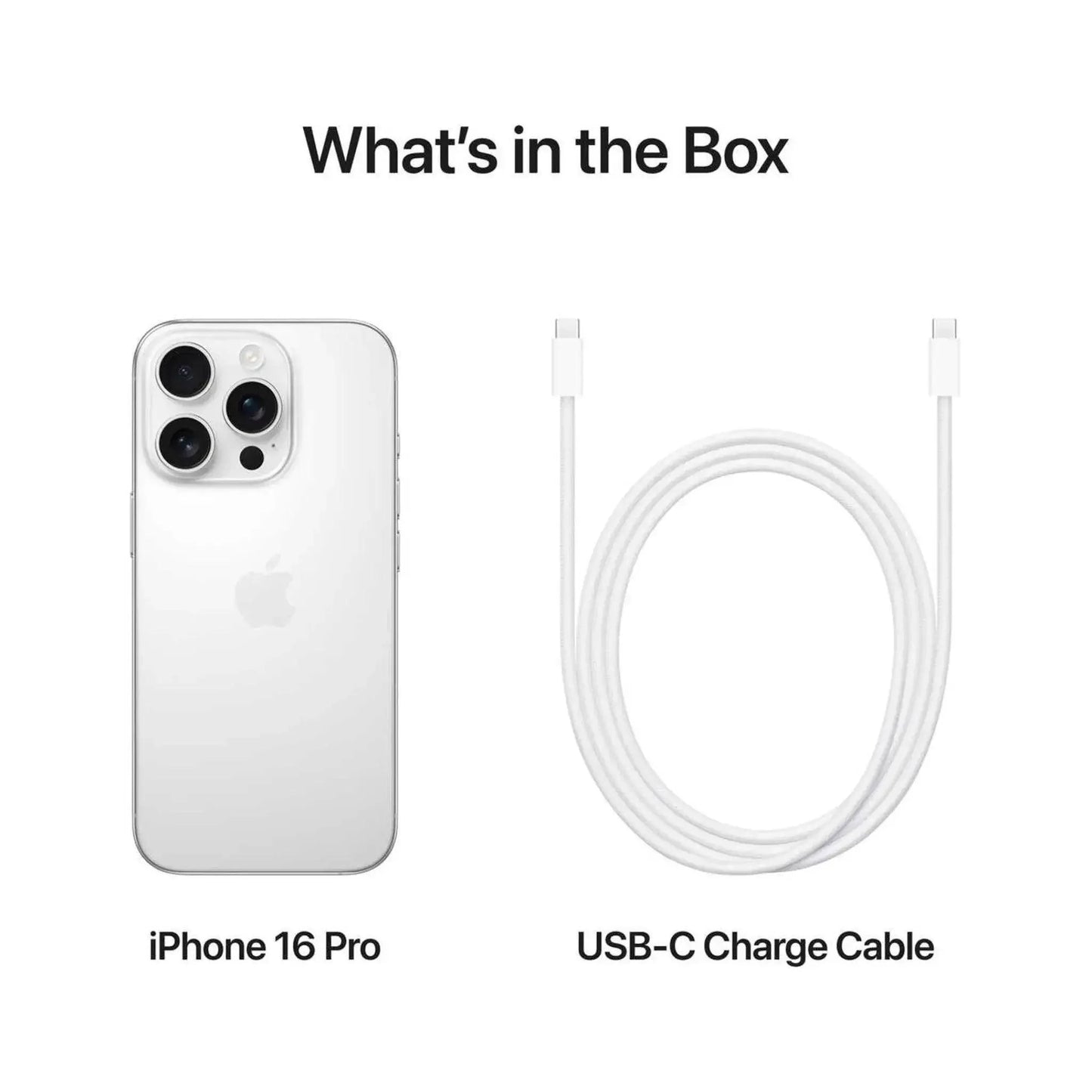 Apple iPhone 16 Pro White Titanium (128 GB) - Middle East Version with FaceTime