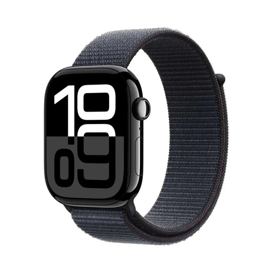 Apple Watch Series 10 Jet Black 42mm  GPS + Cellular Aluminum Case with Ink Sport Loop