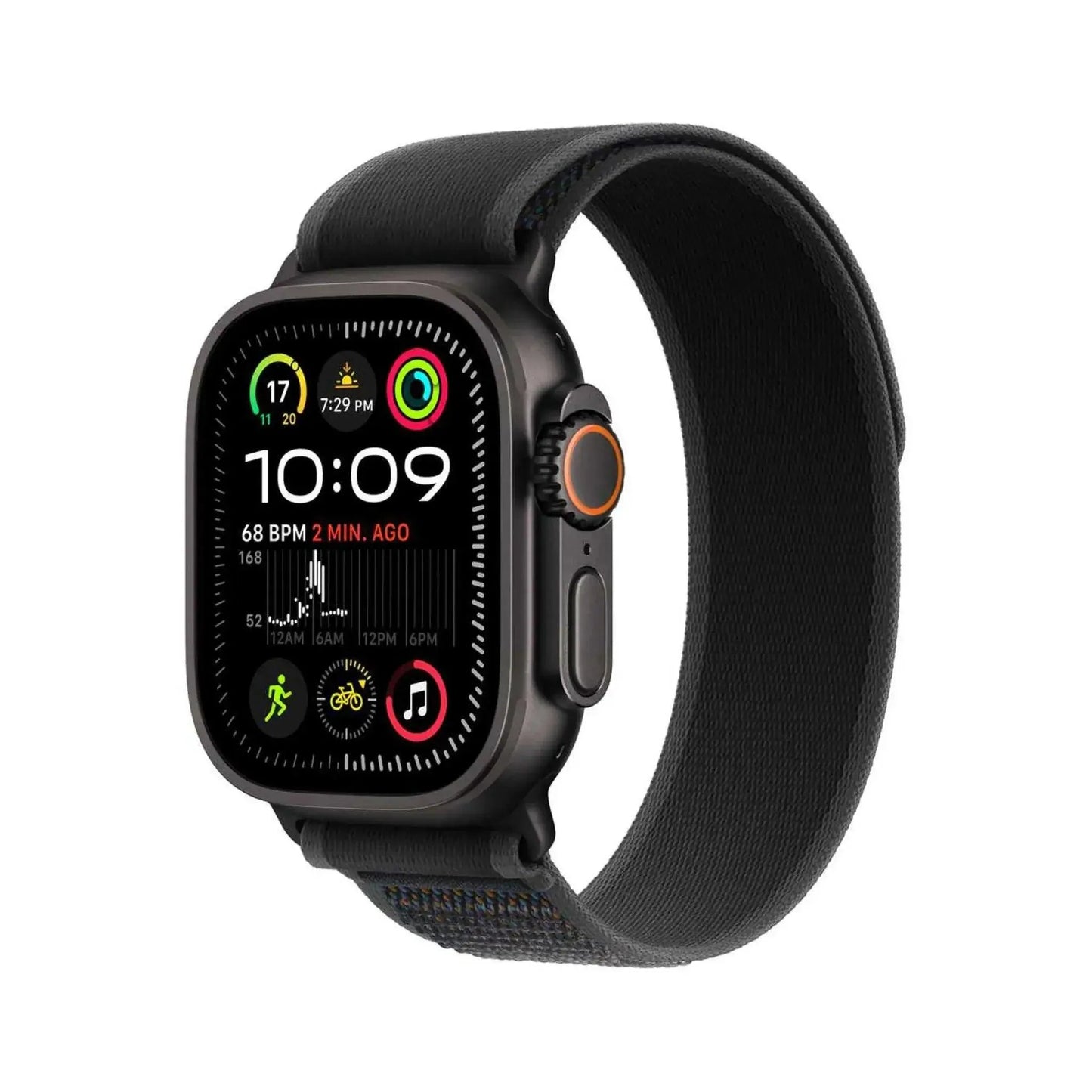 Apple Watch Ultra 2 Black GPS + Cellular 49mm Titanium Case with Black Trail Loop – M/L