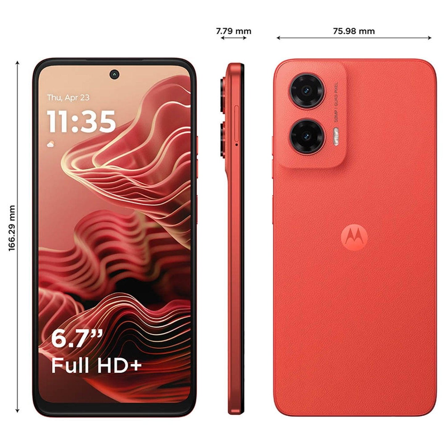Motorola G35 128GB 8GB Guava Red 5G Smartphone